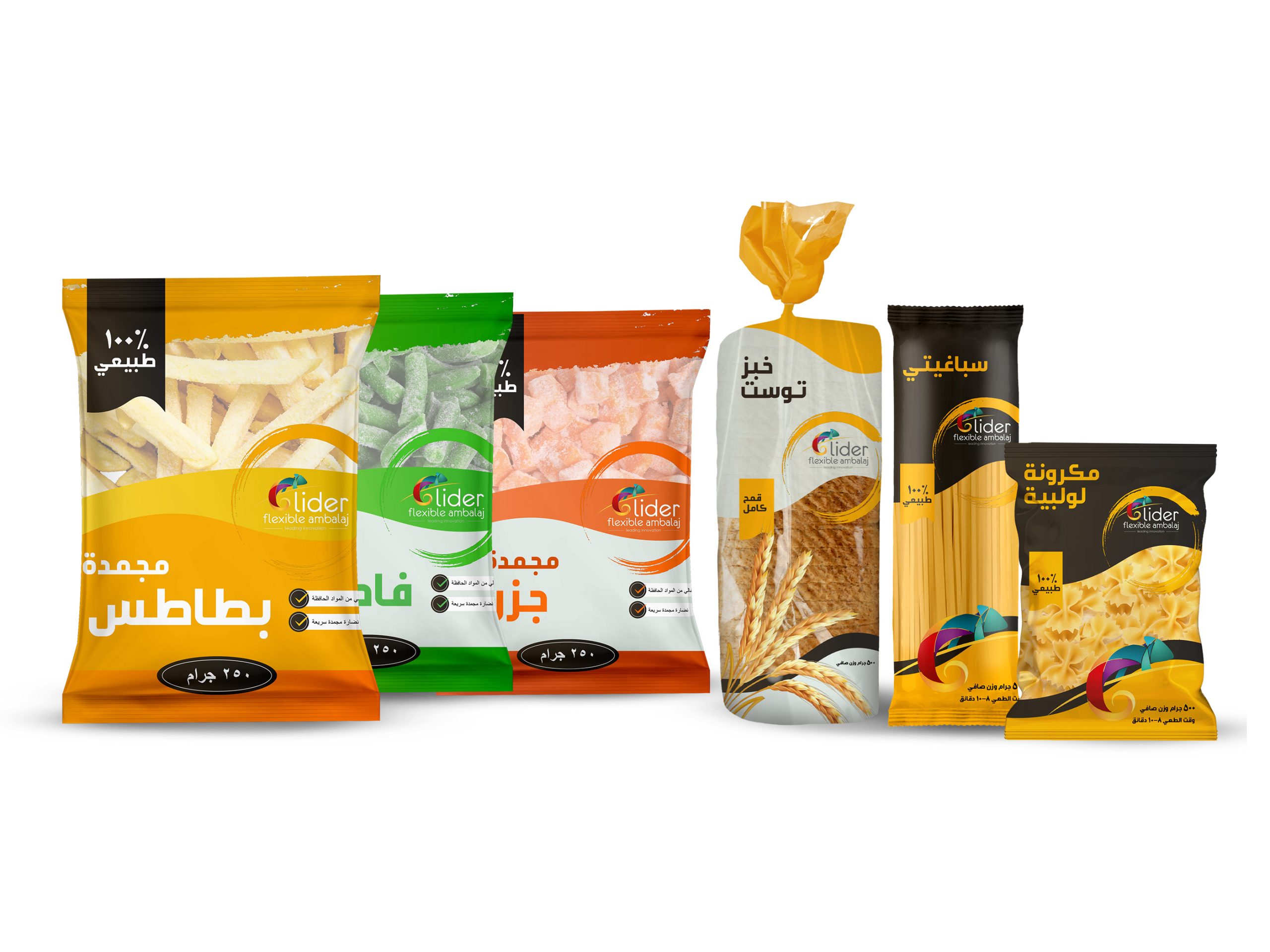 عبوات الأغذية المجمدة ومنتجات المخابز 